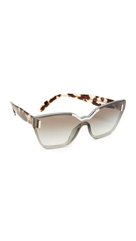 prada women's hide catwalk sunglasses|59mm cat eye sunglasses prada.